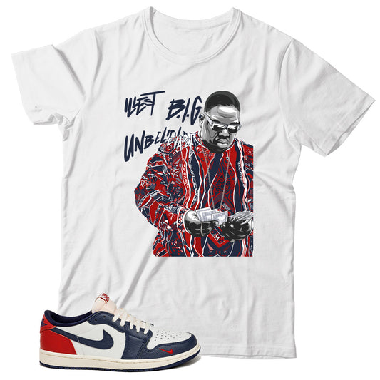 Jordan 1 Low Howard University shirt