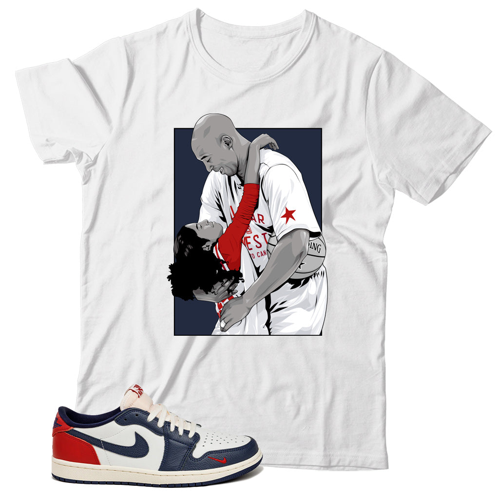 Jordan 1 Low Howard University shirt