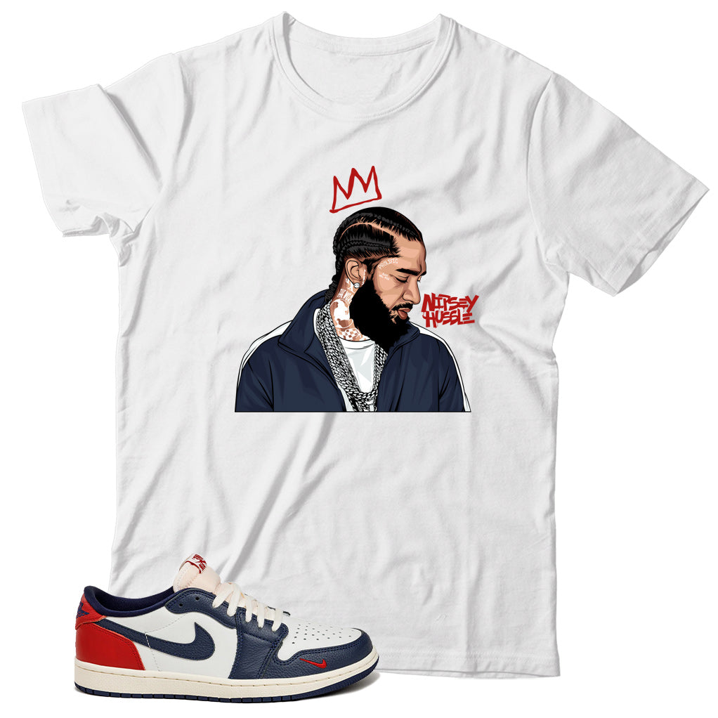 Jordan 1 Low Howard University shirt