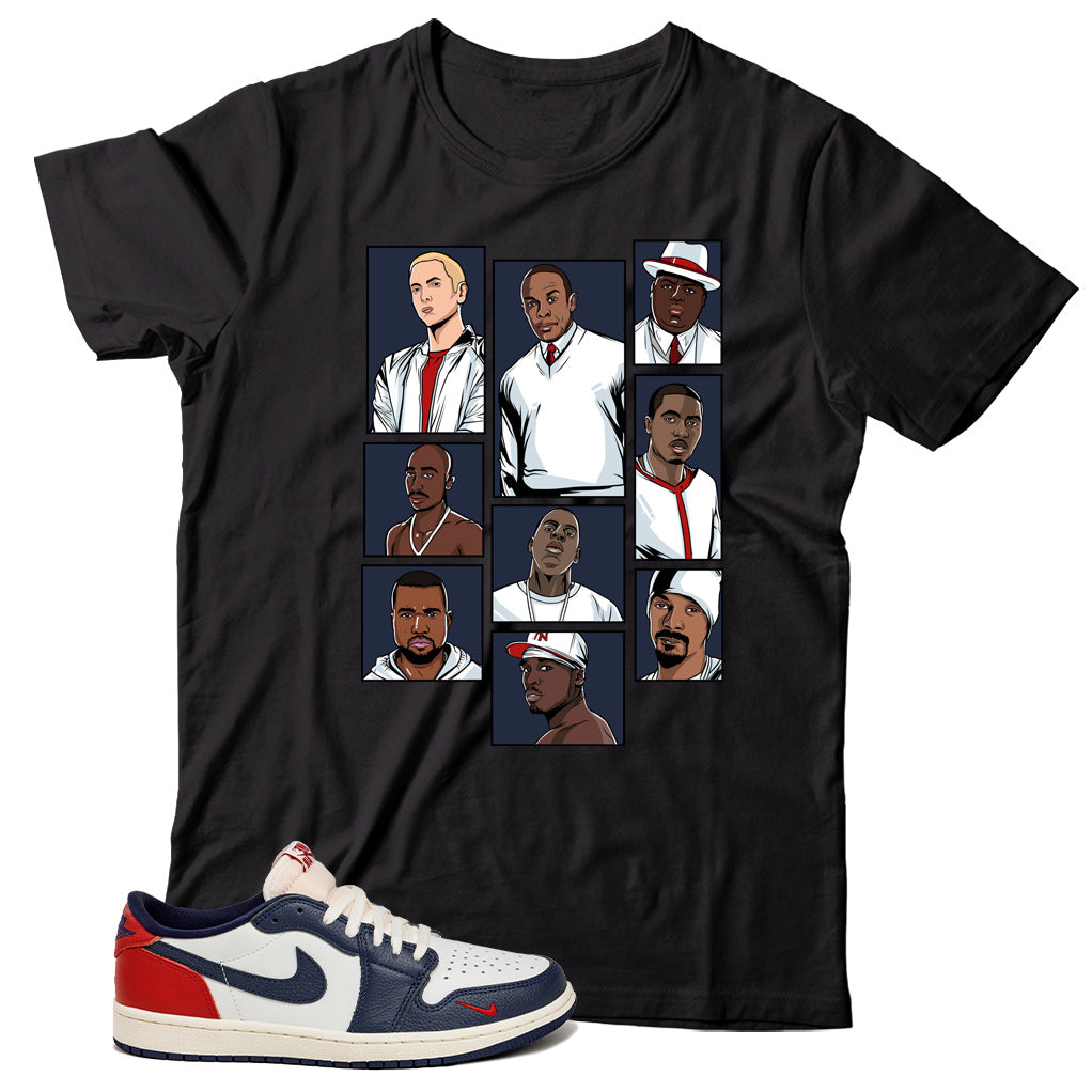 Jordan 1 Low Howard University shirt