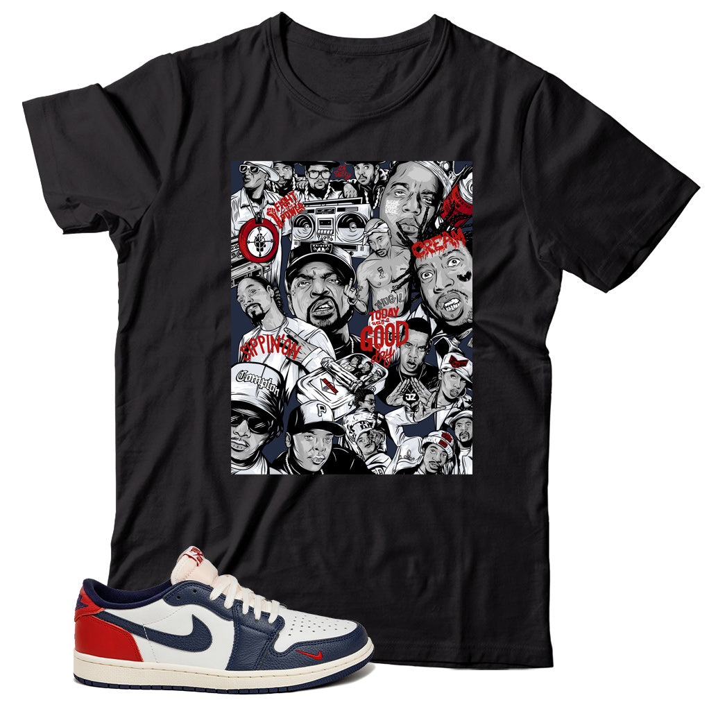 Jordan 1 Low Howard University shirt