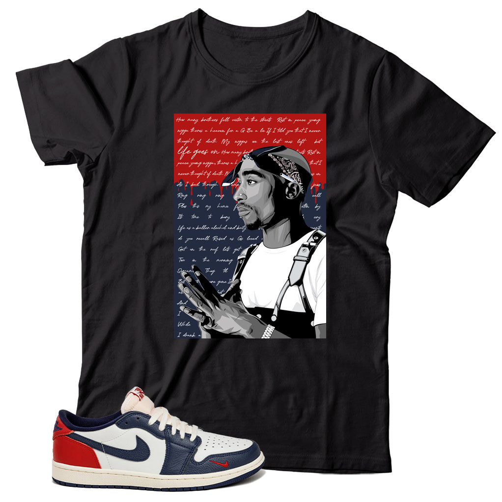 Jordan 1 Low Howard University shirt