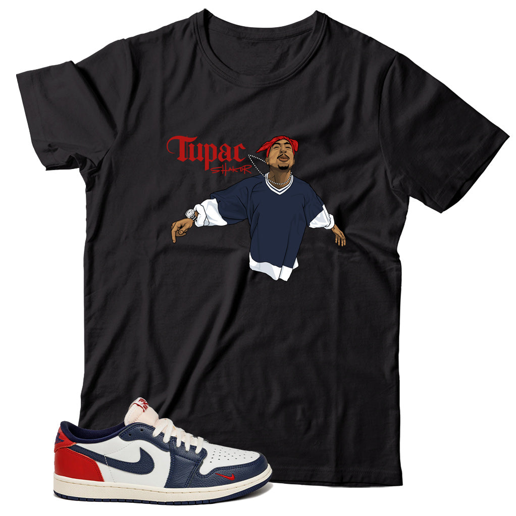 Jordan 1 Low Howard University shirt