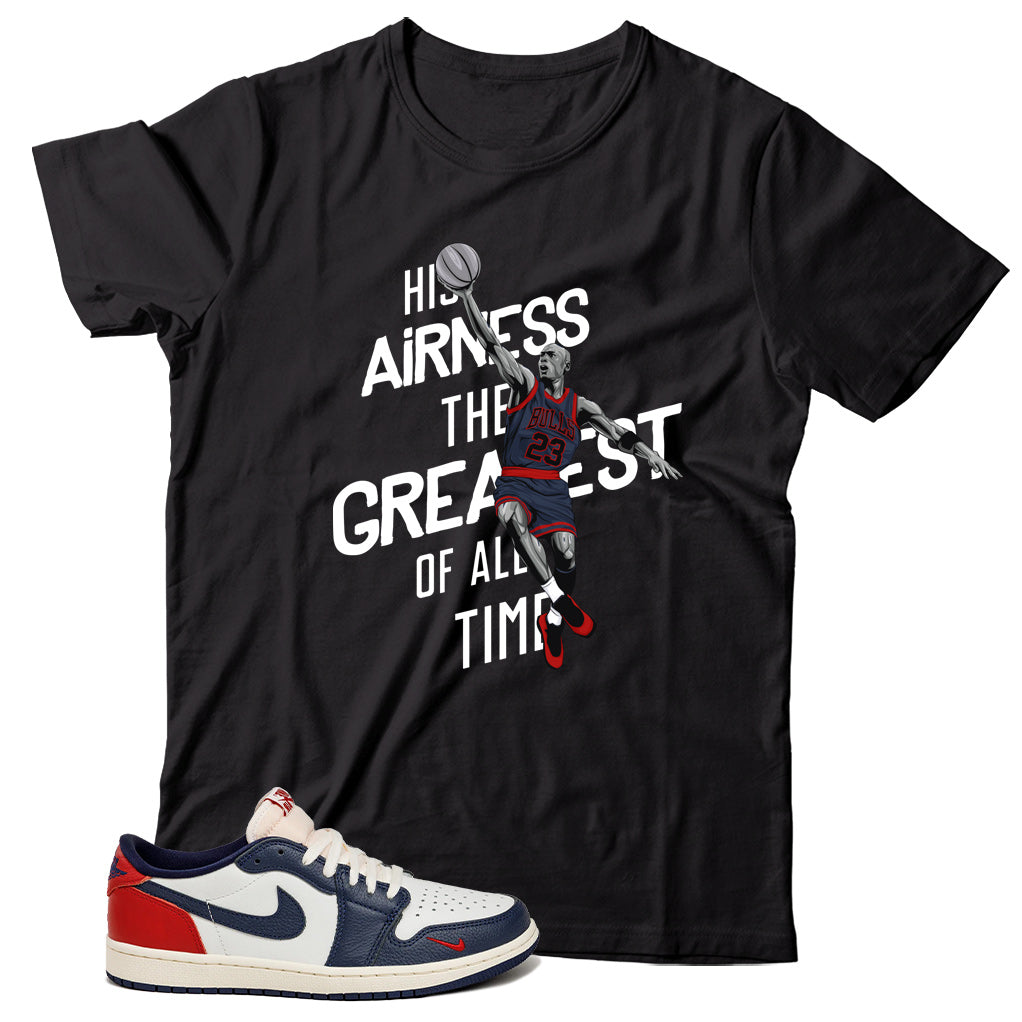 Jordan 1 Low Howard University shirt