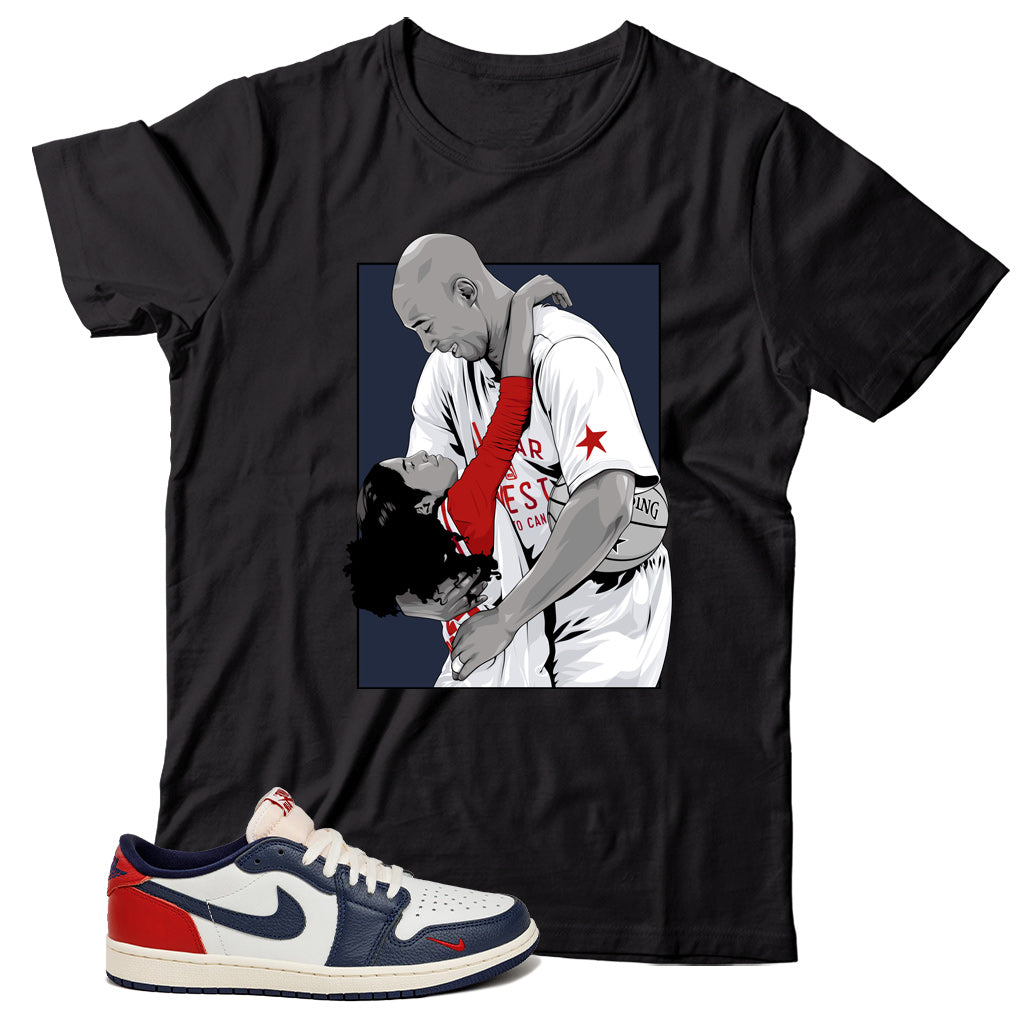 Jordan 1 Low Howard University shirt