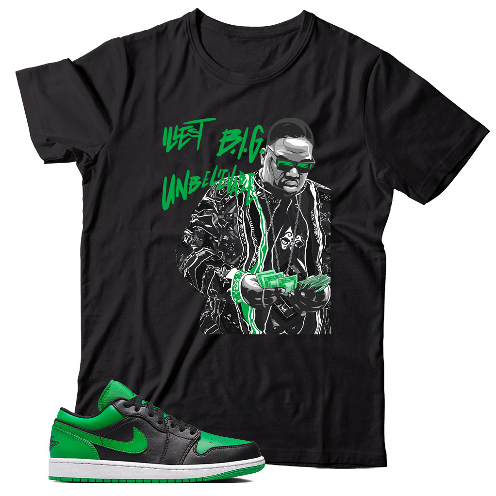 Jordan 1 Low Lucky Green Match Shirt