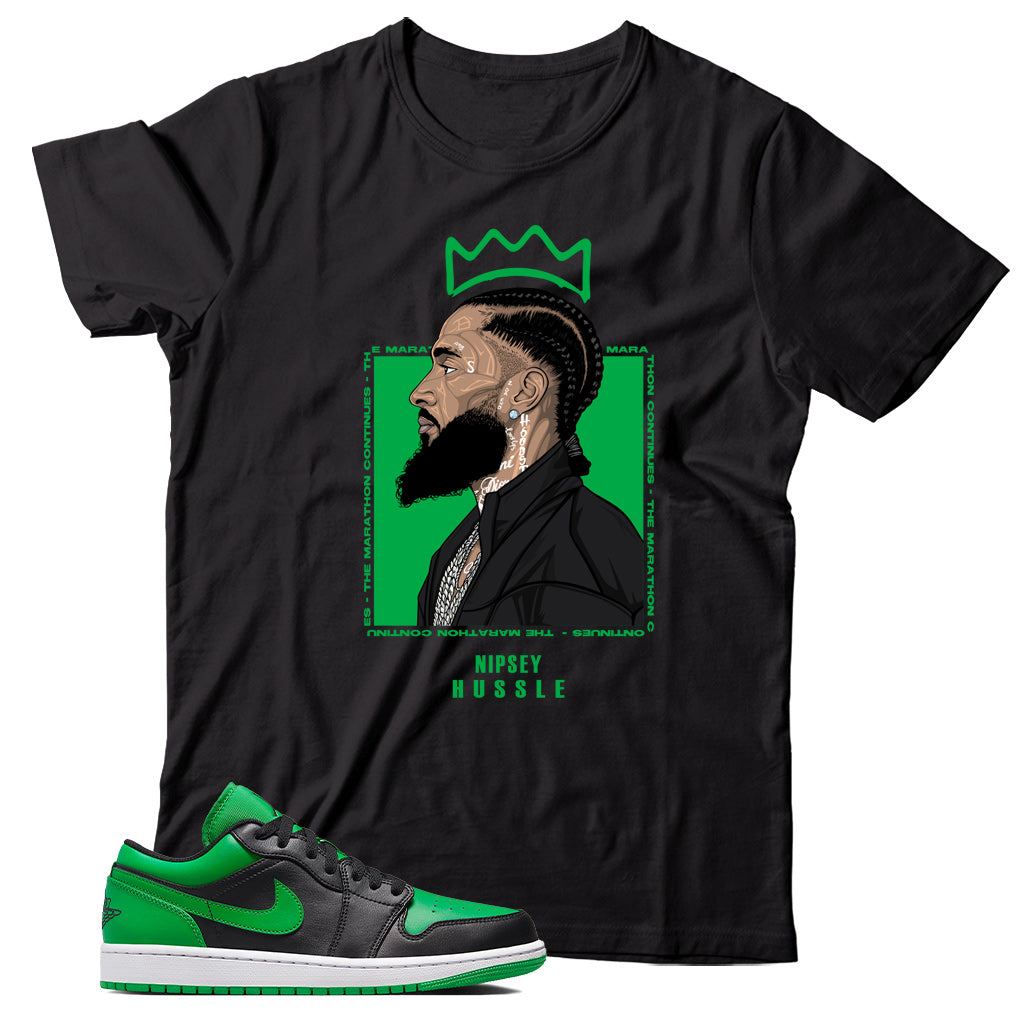 Jordan 1 Low Lucky Green Shirt