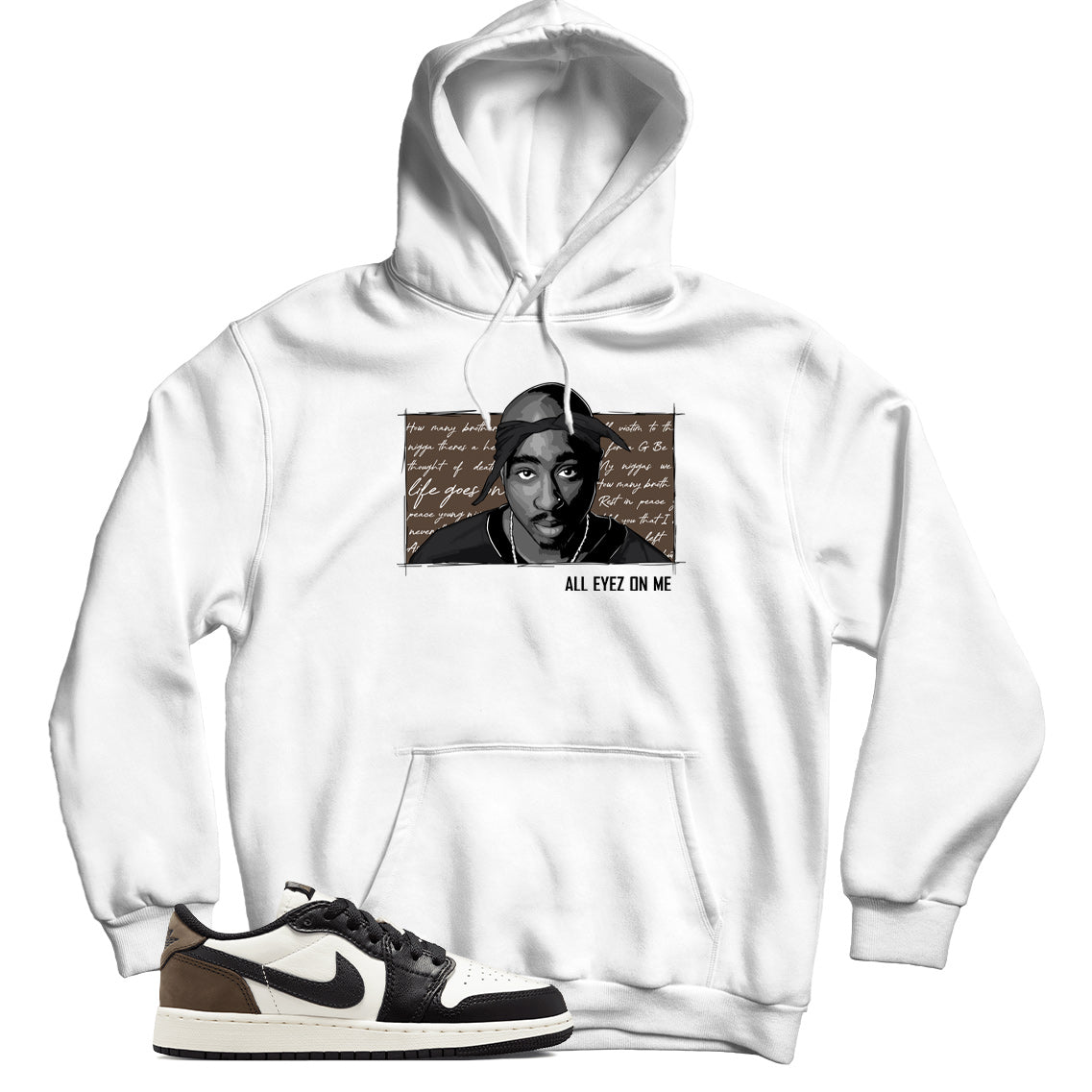 Jordan 1 Low Mocha hoodie