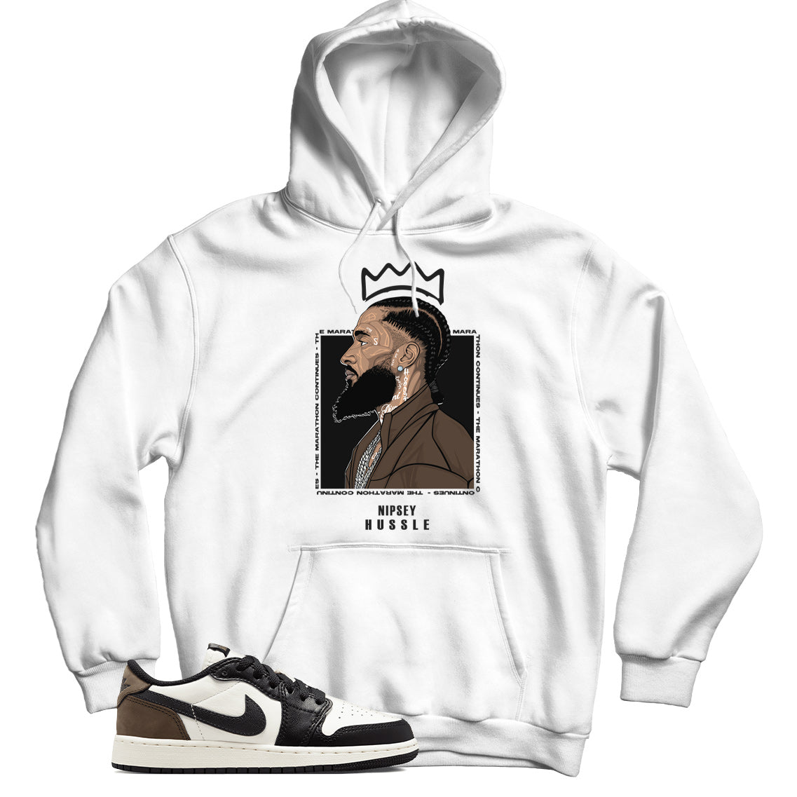 Jordan 1 Low Mocha hoodie