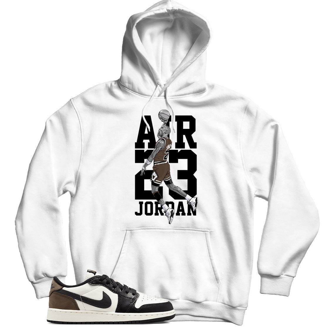 Jordan 1 Low Mocha hoodie