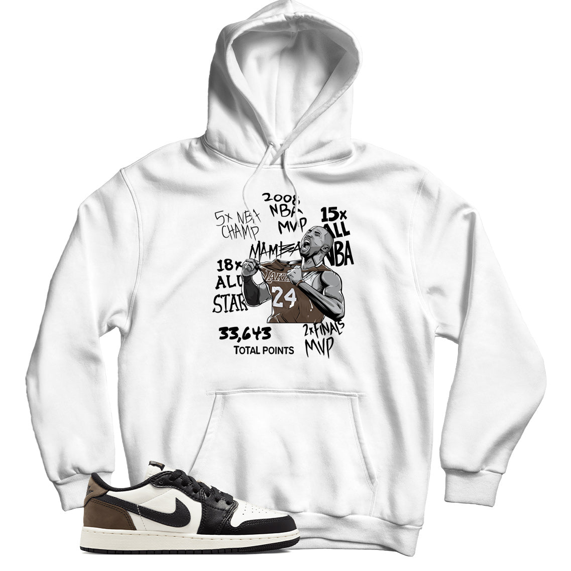 Jordan 1 Low Mocha hoodie