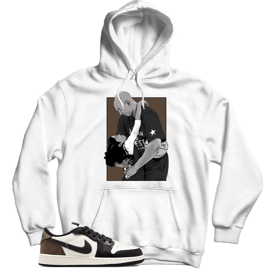 Jordan 1 Low Mocha hoodie