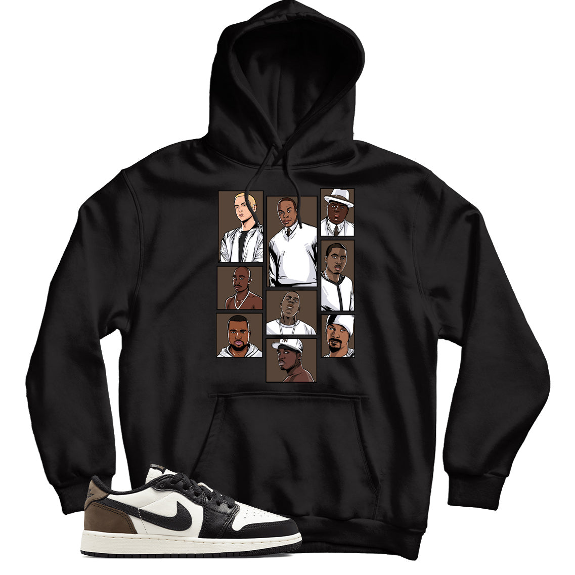 Jordan 1 Low Mocha hoodie