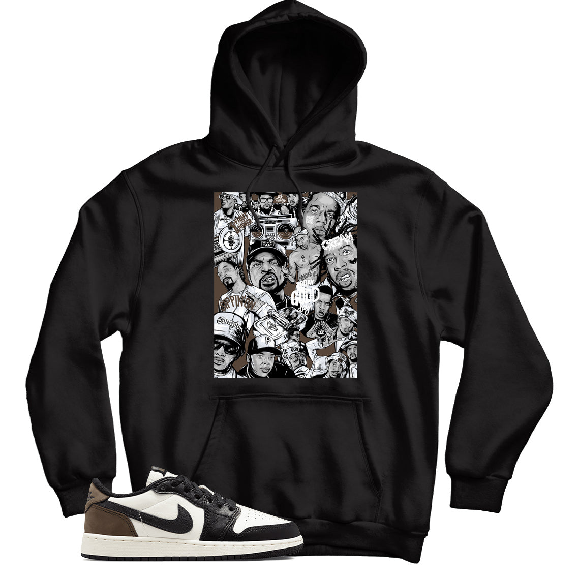 Jordan 1 Low Mocha hoodie