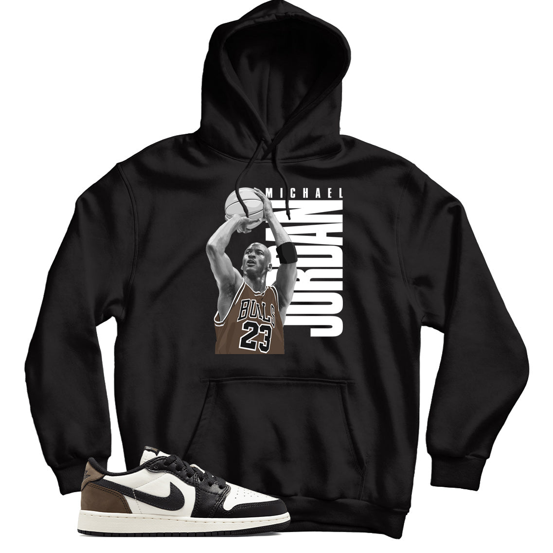 Jordan 1 Low Mocha hoodie