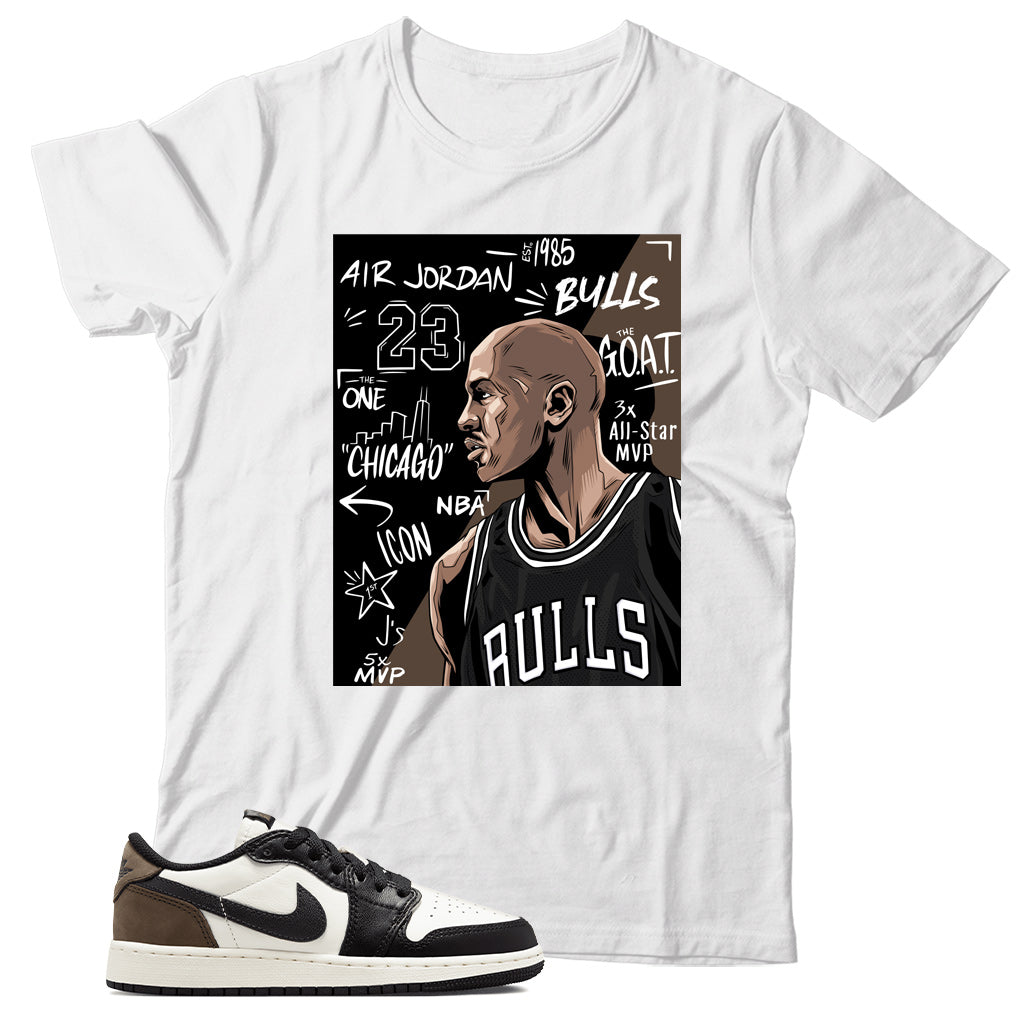 Jordan 1 Low Mocha shirt