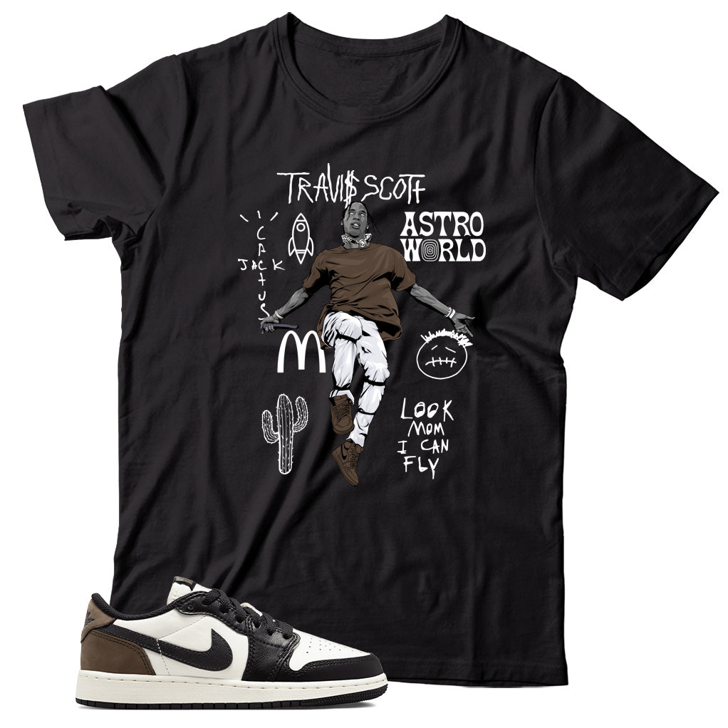 Shirt Match Jordan 1 Low Mocha