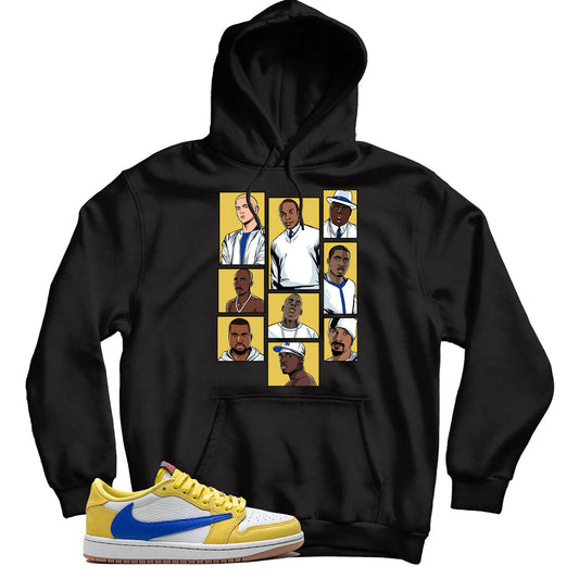 Jordan 1 Low Travis Scott Canary hoodie