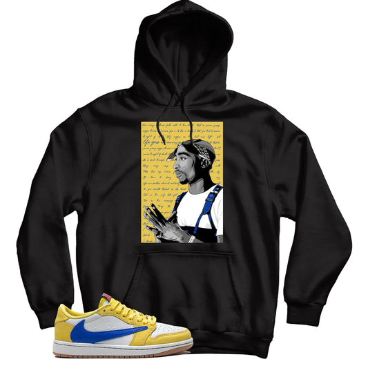 Jordan 1 Low Travis Scott Canary hoodie