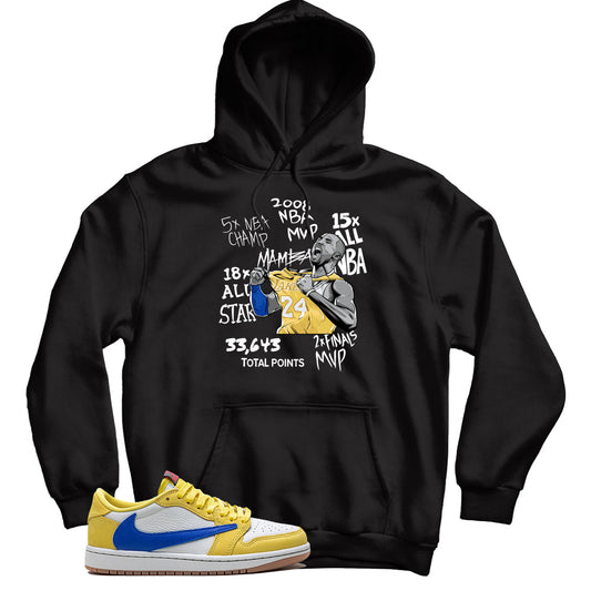 Jordan 1 Low Travis Scott Canary hoodie