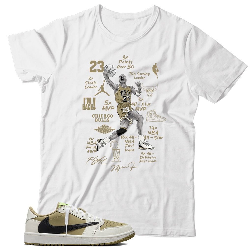 Jordan 1 Low Golf Travis Scott shirt