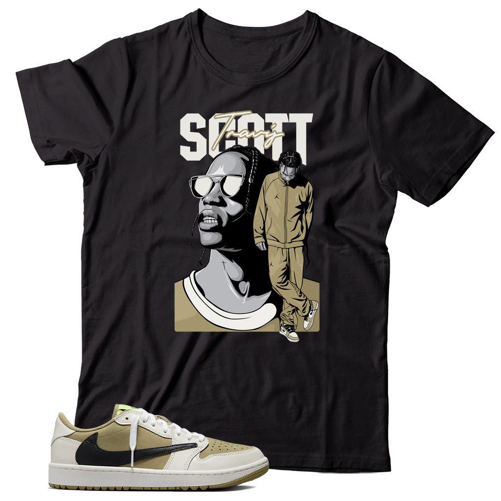 Jordan 1 Low Golf Travis Scott shirt