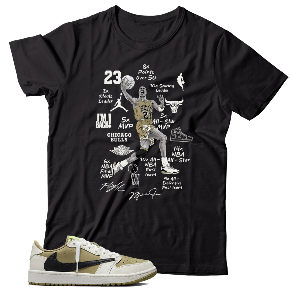 Jordan 1 Low Golf Travis Scott shirt