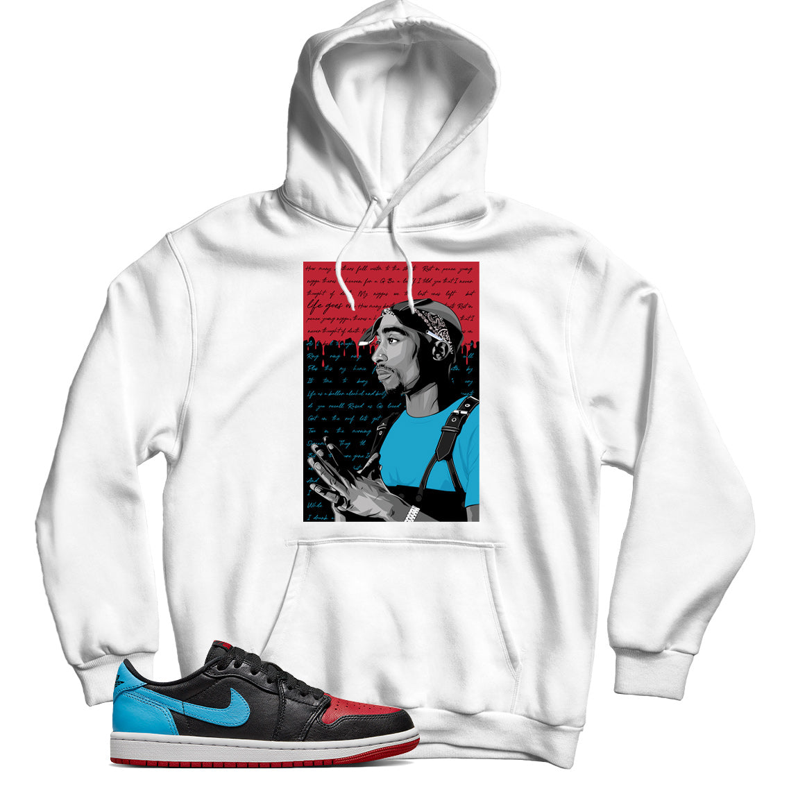 Jordan 1 Low UNC To CHI hoodie