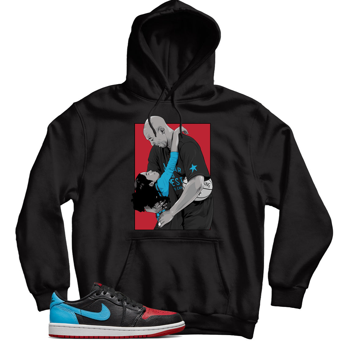 Jordan 1 Low UNC To CHI hoodie