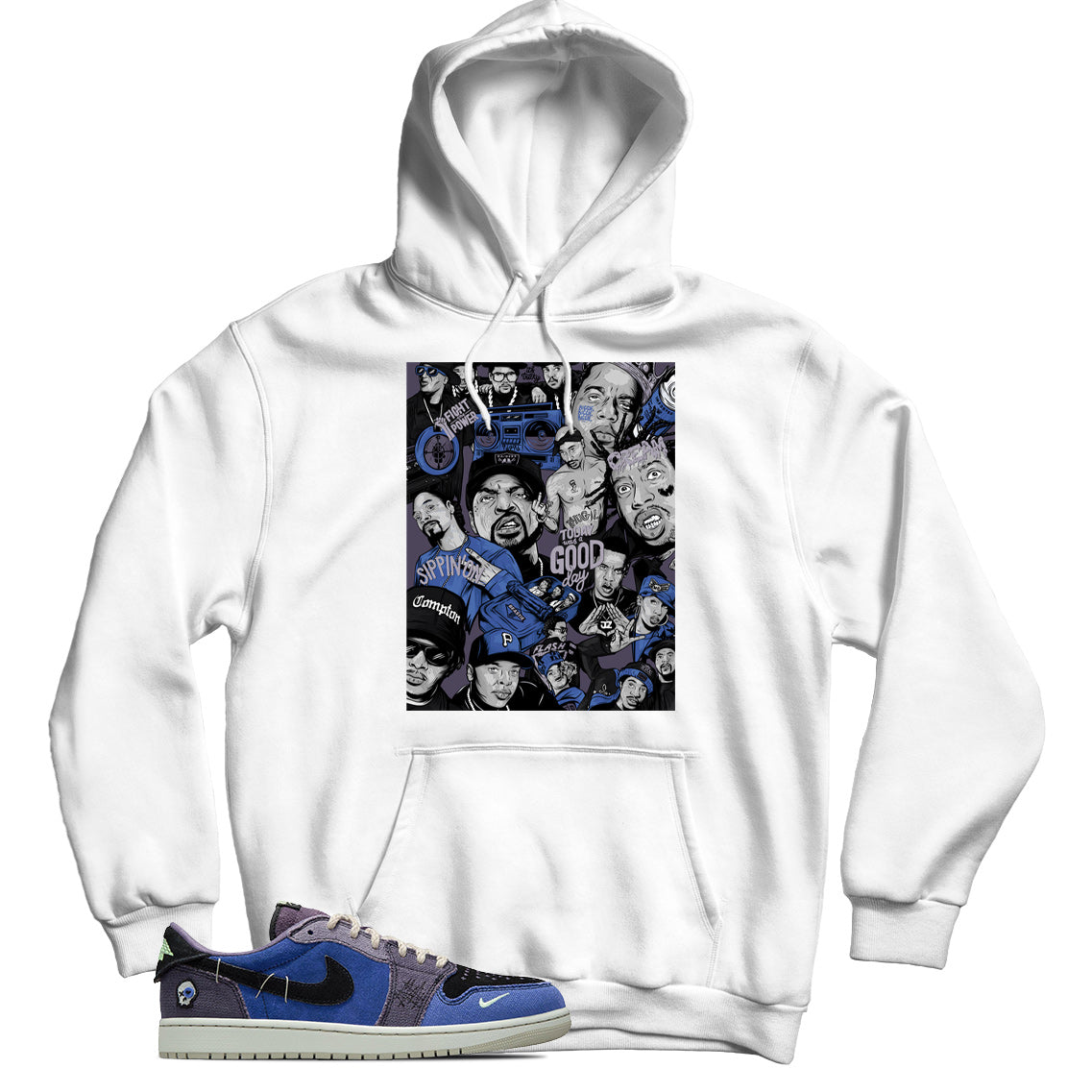Jordan 1 Low Zion Williamson Voodoo Alternate hoodie