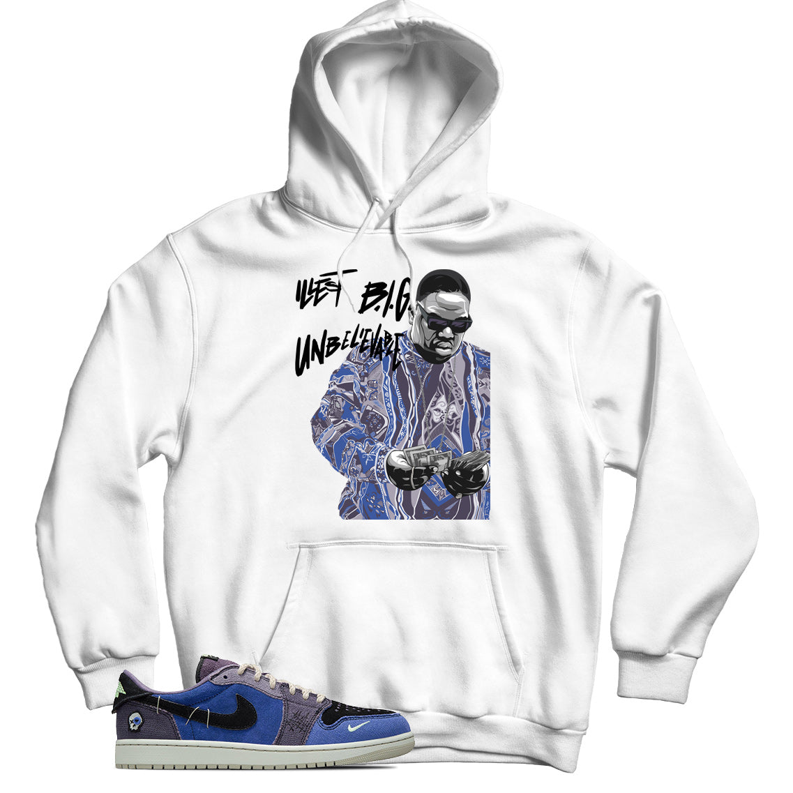 Jordan 1 Low Zion Williamson Voodoo Alternate hoodie