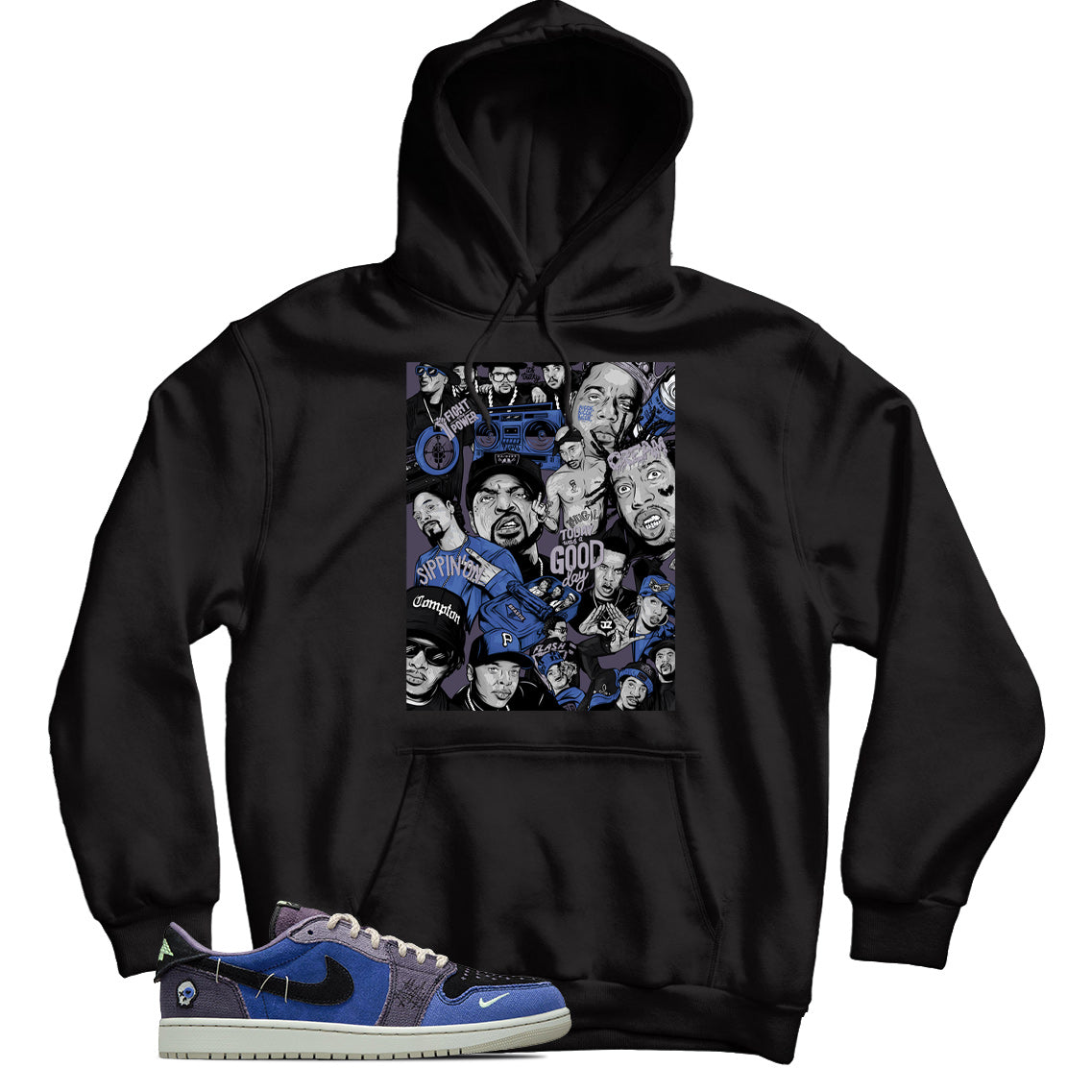 Jordan 1 Low Zion Williamson Voodoo Alternate hoodie