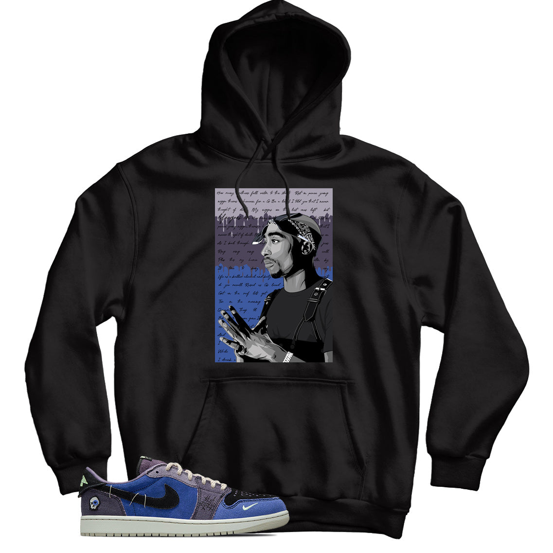 Jordan 1 Low Zion Williamson Voodoo Alternate hoodie
