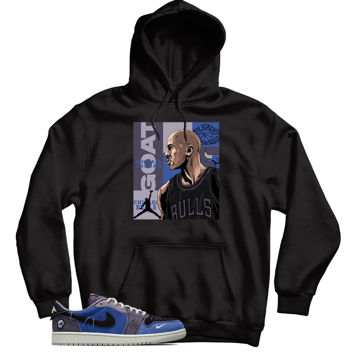 Jordan 1 Low Zion Williamson Voodoo Alternate hoodie