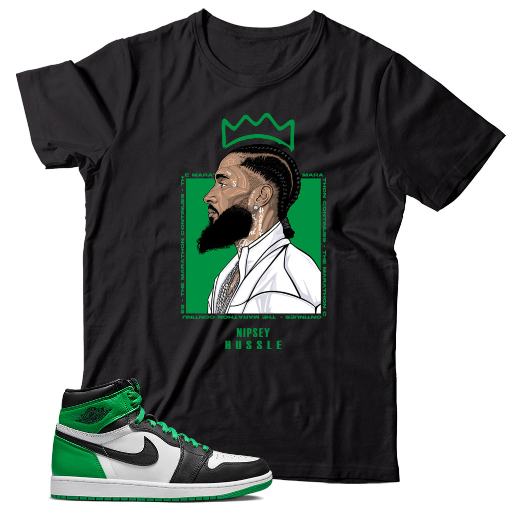 Jordan 1 Lucky Green Shirt