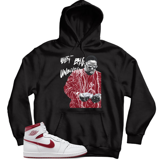 Jordan 1 Metallic Burgundy hoodie