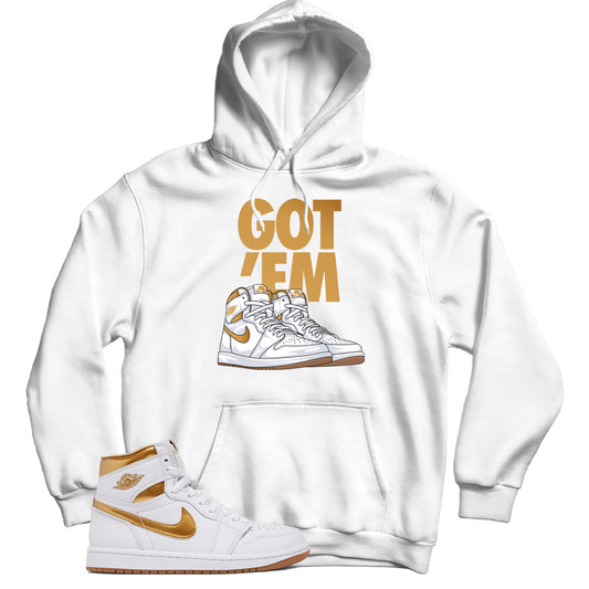 Jordan 1 Metallic Gold hoodie