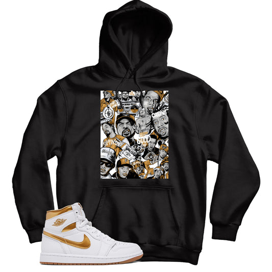 Jordan 1 Metallic Gold hoodie