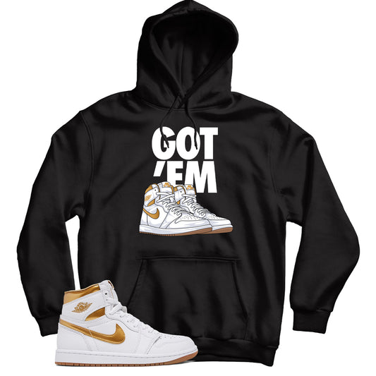 Jordan 1 Metallic Gold hoodie