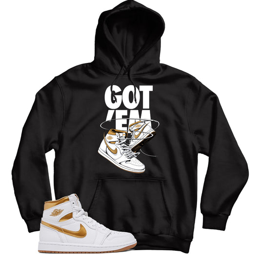 Jordan 1 Metallic Gold hoodie