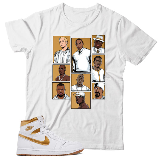 Jordan 1 Metallic Gold shirt