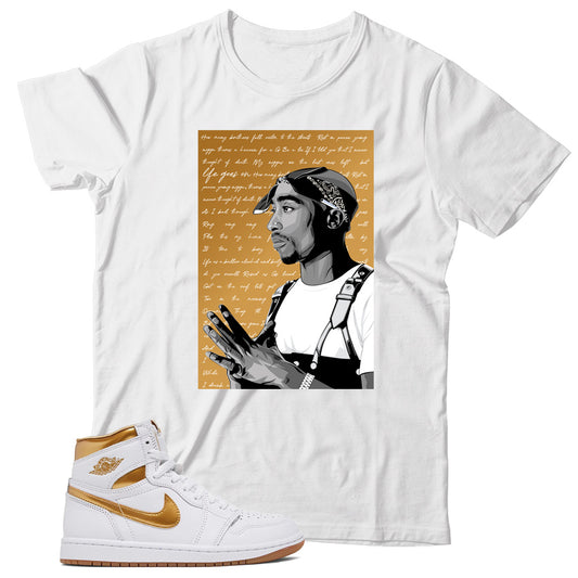 Jordan 1 Metallic Gold shirt