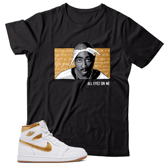 Jordan 1 Metallic Gold shirt