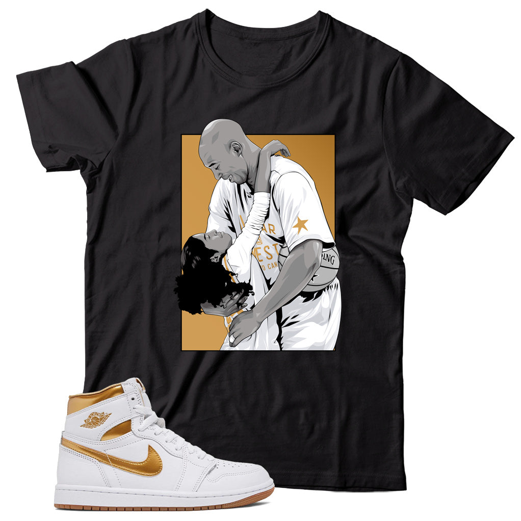 Jordan 1 Metallic Gold shirt