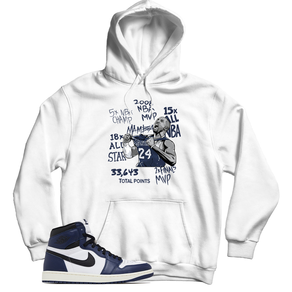 Jordan 1 Midnight Navy hoodie