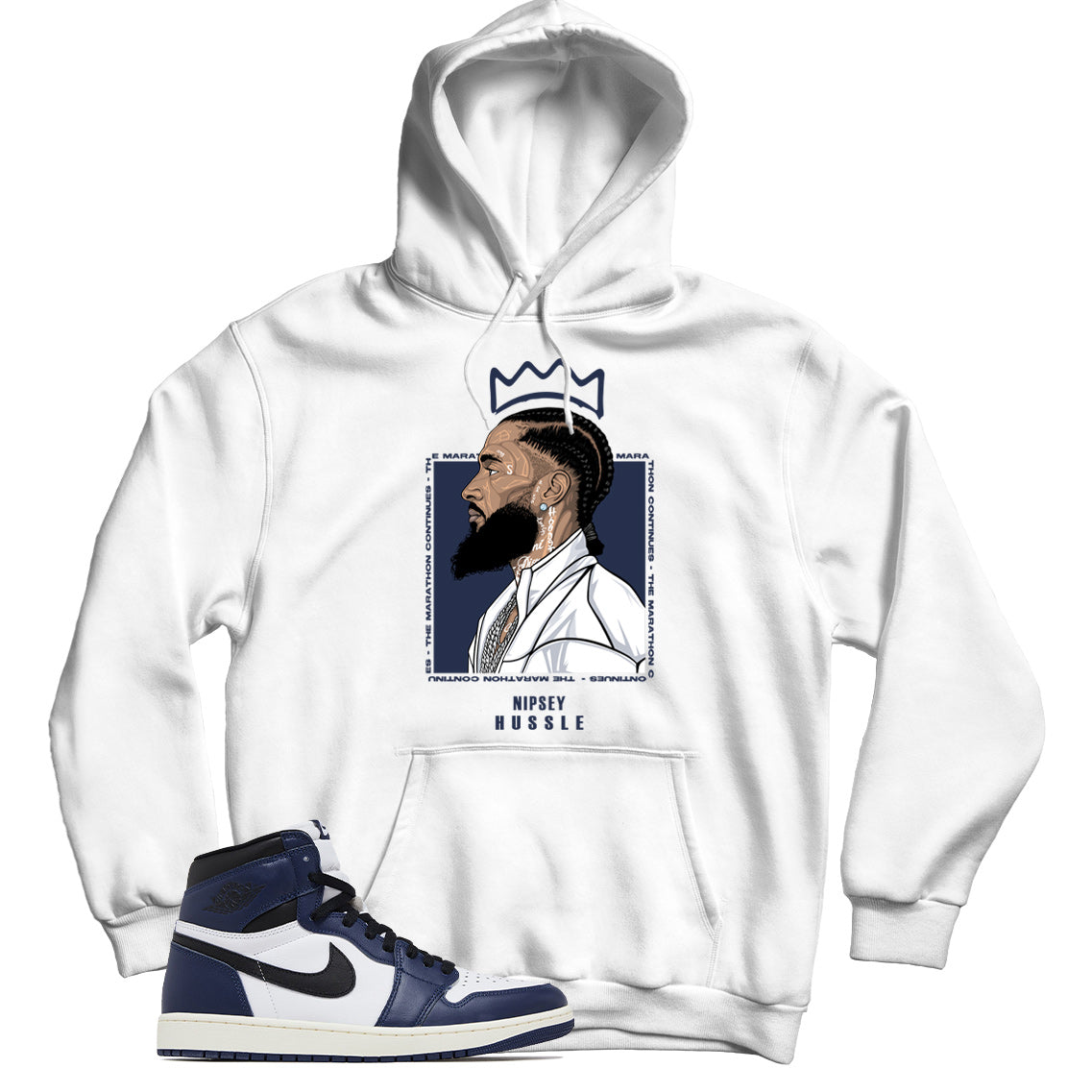 Jordan 1 Midnight Navy hoodie