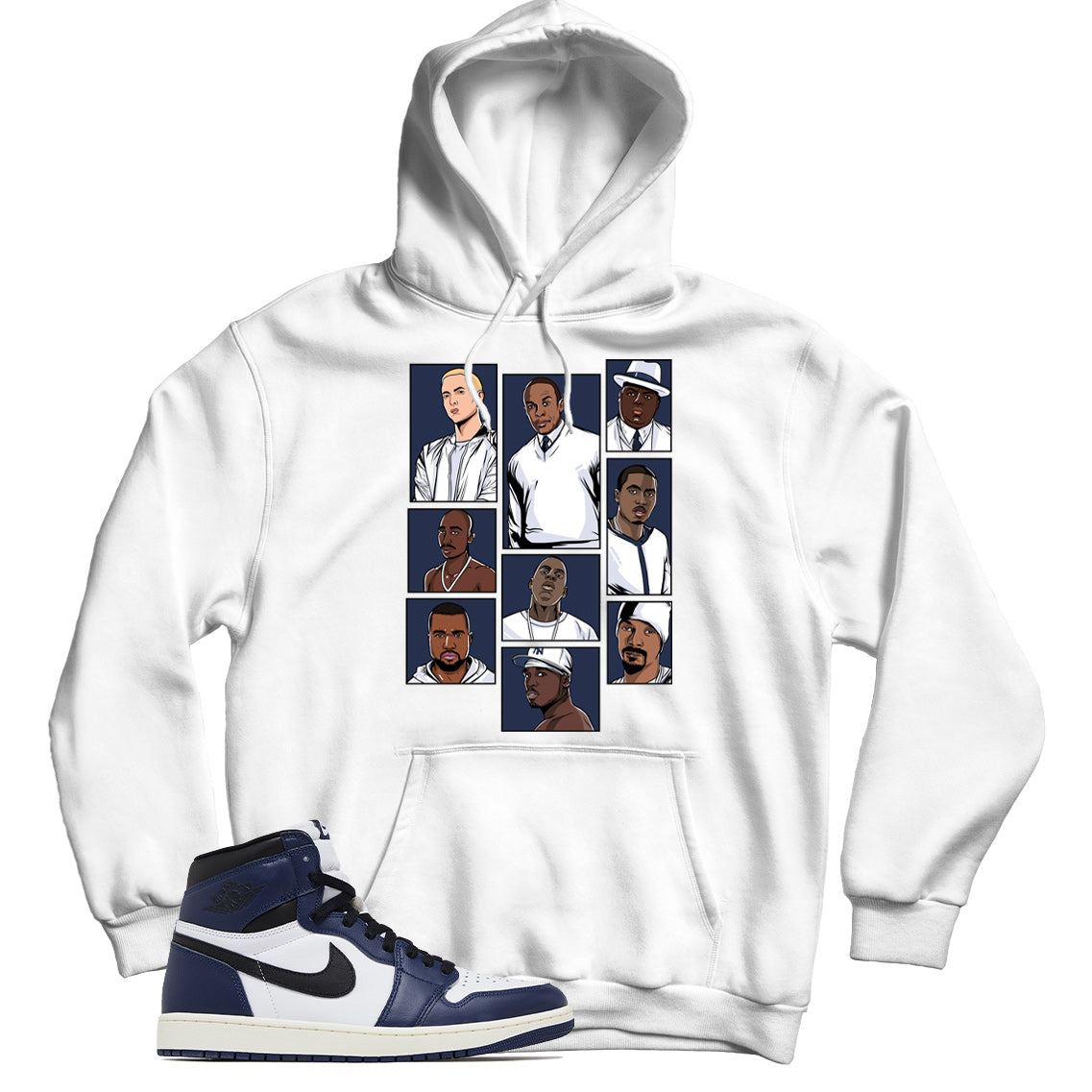 Jordan 1 Midnight Navy hoodie