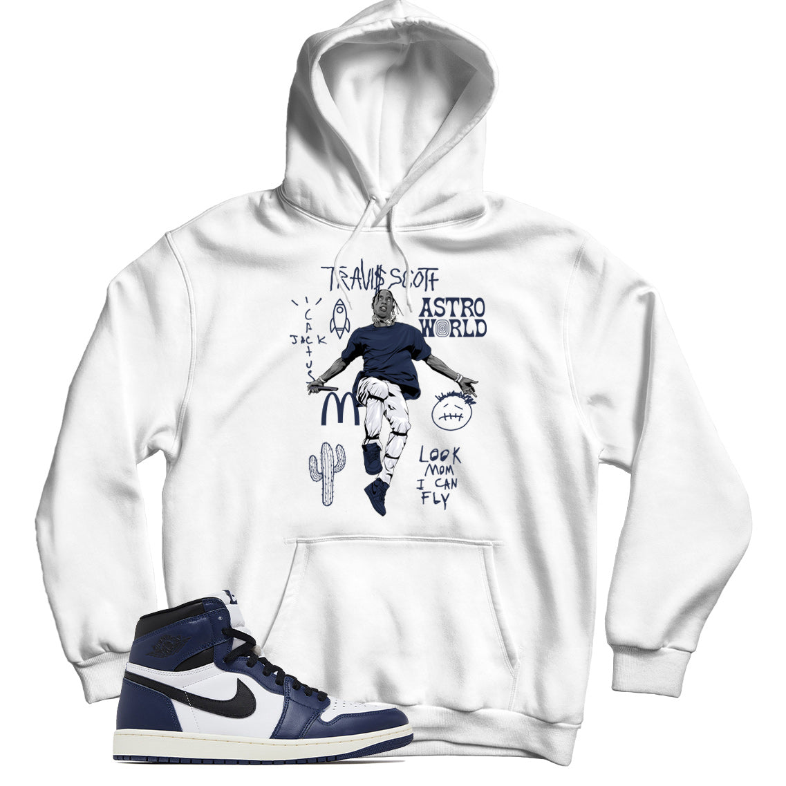 Jordan 1 Midnight Navy hoodie