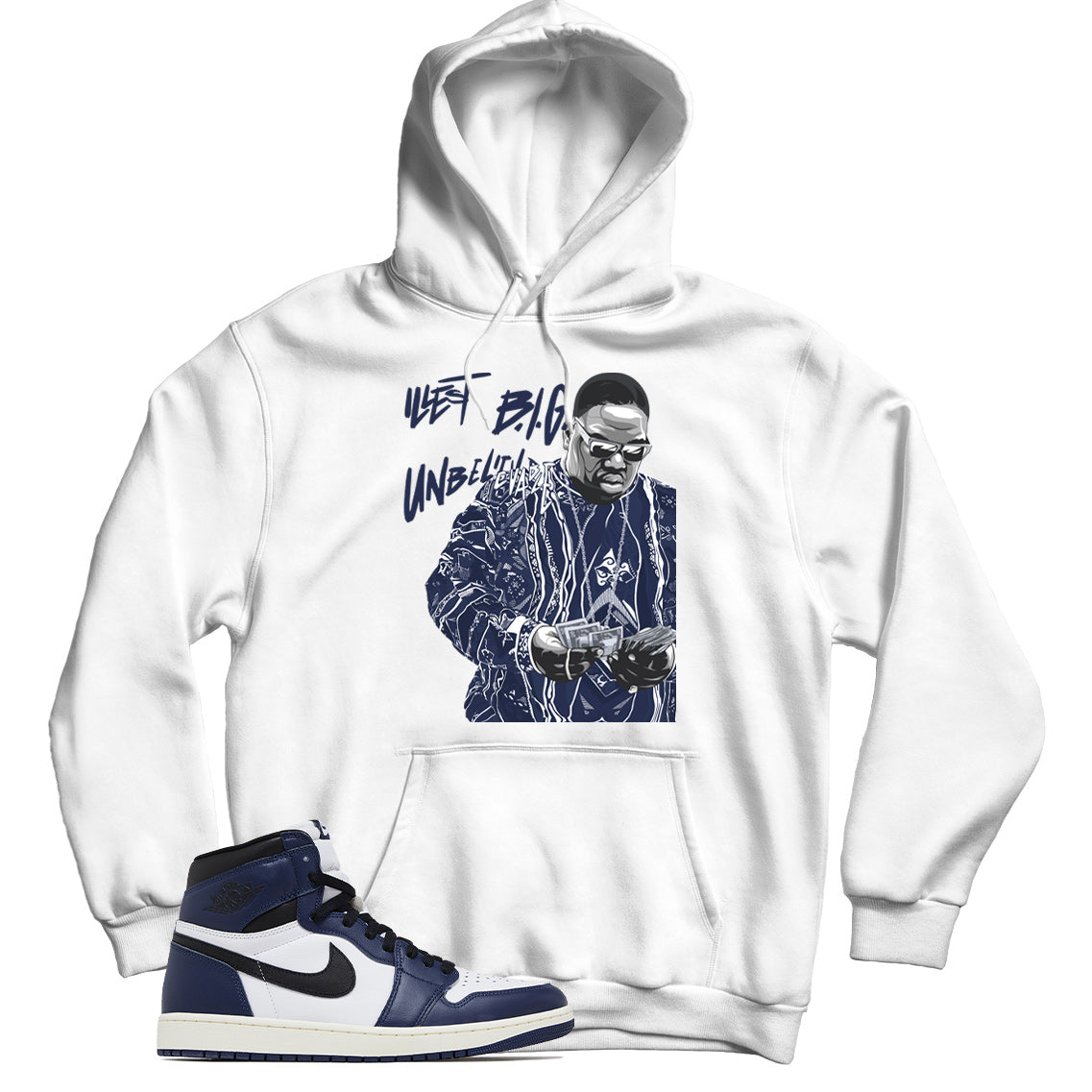 Jordan 1 Midnight Navy hoodie