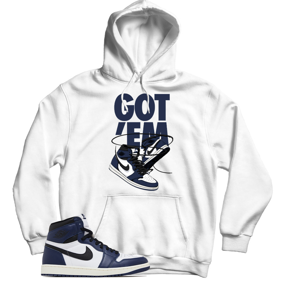 Jordan 1 Midnight Navy hoodie